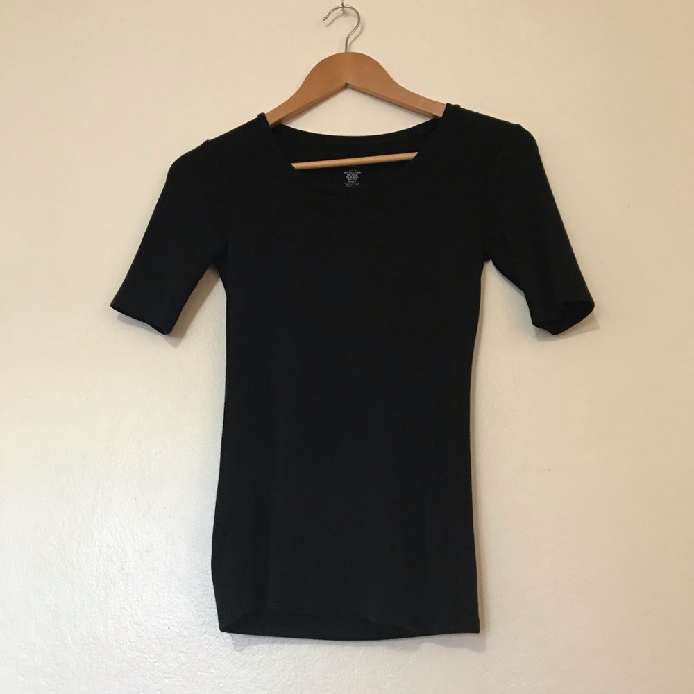 joan vass spandex half sleeve shirt